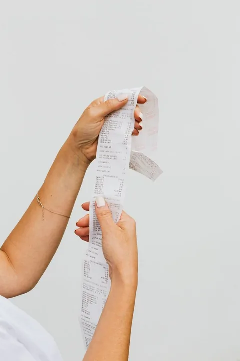 Scanning a shopping receipt